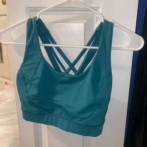 Lulu Lemon Size 8 Sports Bra Teal